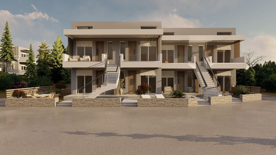 Αποκλειστικά προς πώληση 8 διαμερίσματα υπό κατασκευή σε οικόπεδο 306,4 τμ στην Παραλία Οφρύνιου Καβάλας - Τούζλα